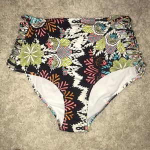 High waisted bikini bottoms